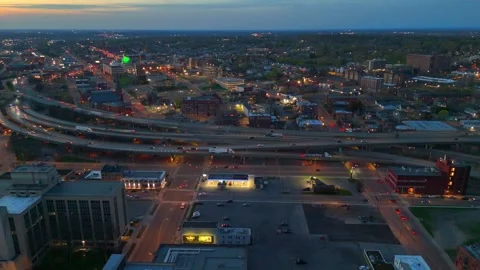 Highway System - Syracuse, NY Stock Footage 336593567