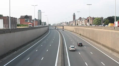 Highway through city Video stock 30363044