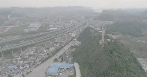 Highway through the city Video stock 232023125