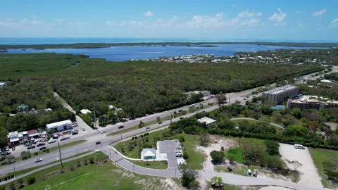 Highway through the Florida keys Stock Footage 239885501