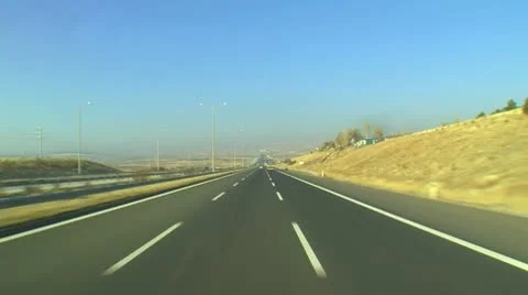 Highway timelapse bus inside 1 스톡 동영상 9118206