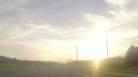 Highway Timelapse Evening (Flat) Stock Footage 40876137