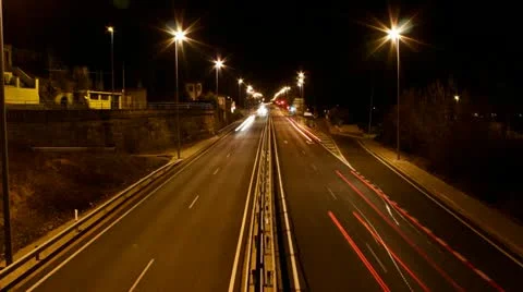 Highway timelapse Stock Footage 10845028