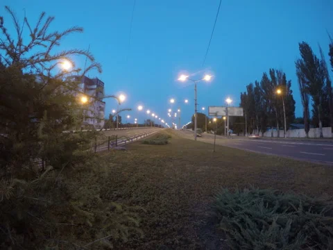 Highway timelapse in the night Stock Footage 67629199