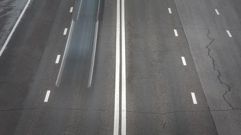 Highway timelapse rush hour traffic Stock Footage 90870827