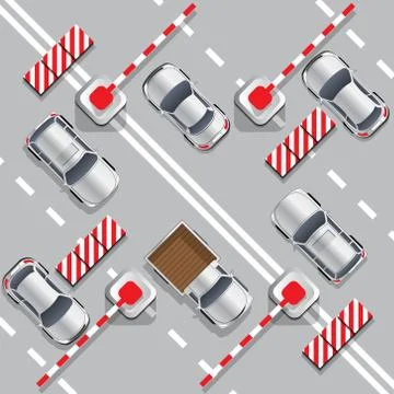 Highway toll. Stock Illustration