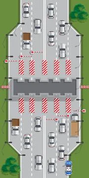 Highway toll. Stock Illustration