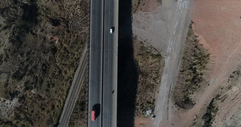 Highway top view Stock Footage 127260087