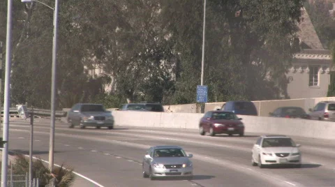 Highway traffic 1 Stock Footage 416423