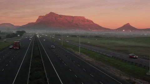 Highway traffic in Cape Town Stock Footage 102447220