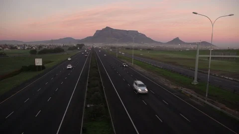 Highway traffic in Cape Town Stock Footage 102447225