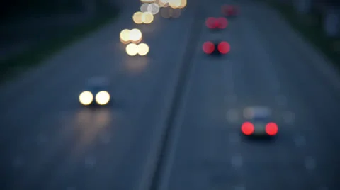 Highway traffic, defocused Stock Footage 22681599