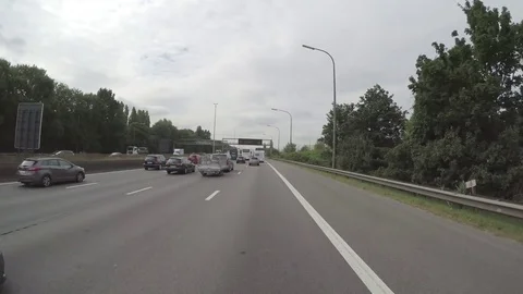 In the highway traffic Stock Footage 83499533