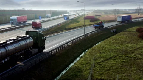 Highway traffic Stock Footage 104571800