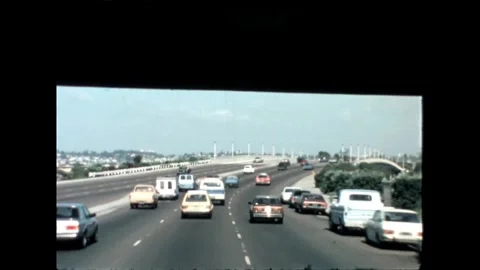 Highway with Traffic Stock Footage 276290262