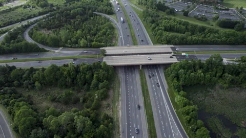 Highway Traffic Infrastructure Washington DC Metro 05 Video stock 242467780