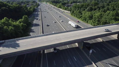 Highway Traffic Infrastructure Washington DC Metro 11 Video stock 242623744