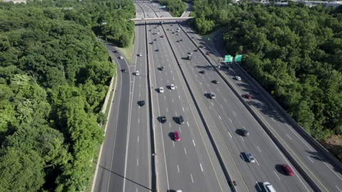 Highway Traffic Infrastructure Washington DC Metro Orbit 04 Vidéo 242632931