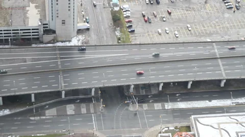 Highway Traffic Intersection Stock Footage 40711723