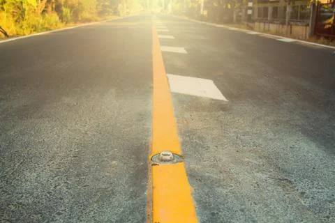 Highway with traffic lines. Stock Photos