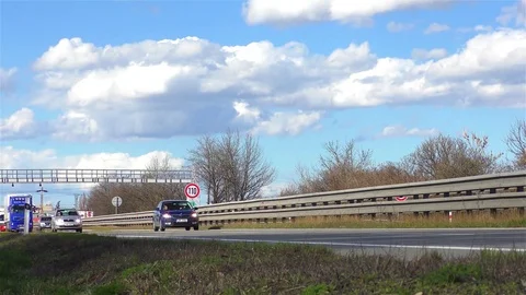 Highway traffic realtime Stock Footage 70176919