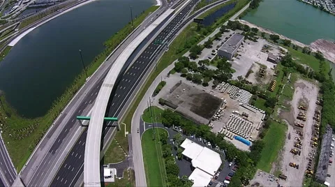 Highway Traffic system Aerial #4 Stock Footage 40346831