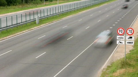 Highway traffic time lapse 스톡 동영상 811368