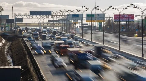 Highway traffic timelapse  Stock Footage 61459529