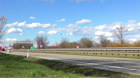 Highway traffic timelapse speed 10x Stock Footage 70176081