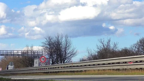 Highway traffic timelapse speed 10x Stock Footage 70178592