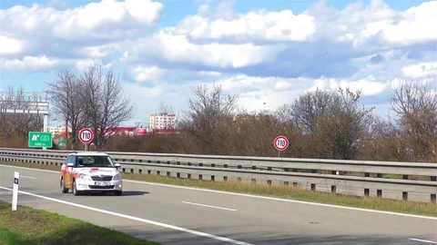 Highway traffic timelapse speed 20x Stock Footage 70173895