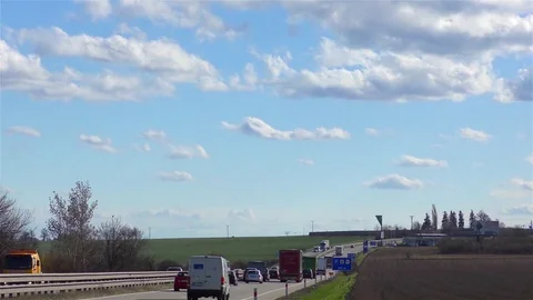 Highway traffic timelapse speed 5x Stock Footage 70172646