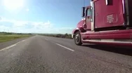 Highway Truck Traffic Stock Footage