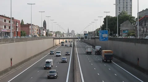 Highway tunnel Video stock 30362966