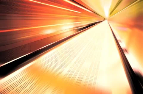 Highway of tunnel Stock Illustration