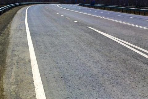Highway turn Stock Photos