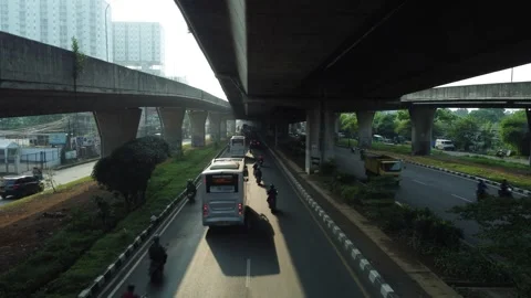 Highway Underpass Camera Wide Lens Stock Footage 277107835