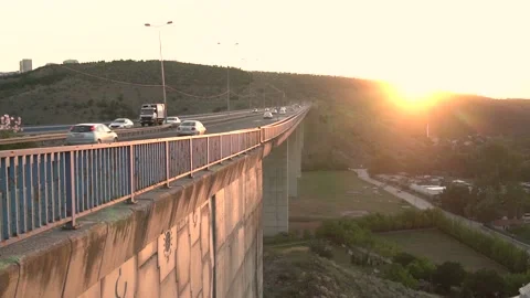 Highway viaduct Stock-Footage 134495539