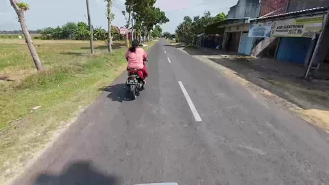 Highway view in Blora district, Central Java, Indonesia Stock-Footage 334639422