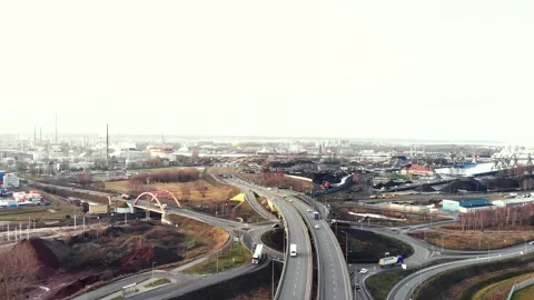 Highway view Stock Footage 145544793