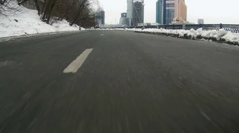 Highway, view of moving car Stock Footage 67999028