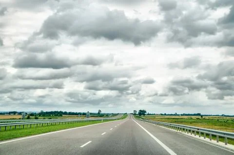 Highway view Stock Photos