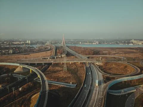 Highway view Stock Photos