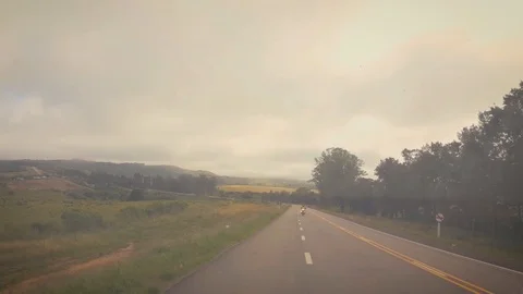 Highway with views of the mountains Stock Footage 121346793