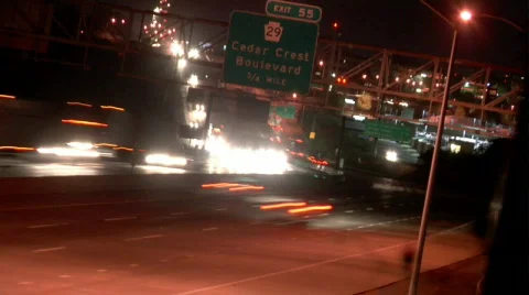 Highway Wide - Time Lapse Stock-Footage 115441