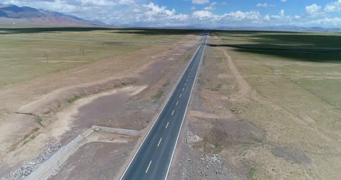 Highway in the wilderness ,4K Stock Footage 147372863