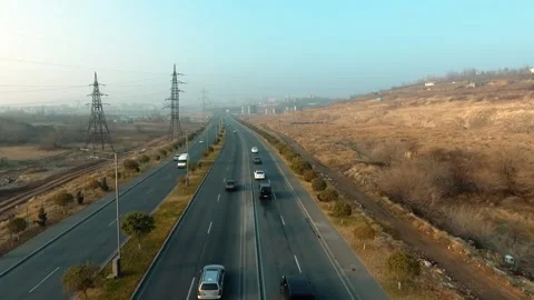 Highway in Yerevan Video stock 176424144