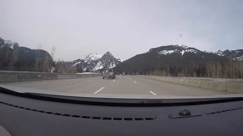 Highway,winter 스톡 동영상 128761629