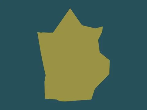 Hiiraan, Somalia. Solid color shape Stock Illustration