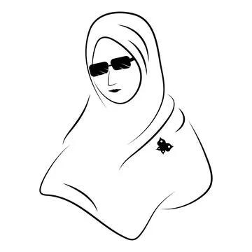 Hijab vector illustration design Stock Illustration